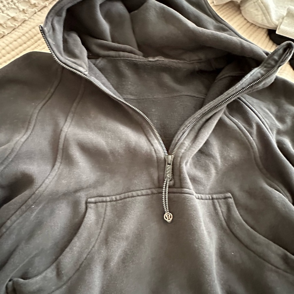 Lululemon scuba oversized Black Half-Zip Hoodie